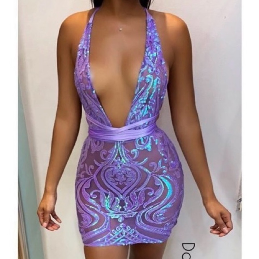 Purple Iridescent Birthday Dress